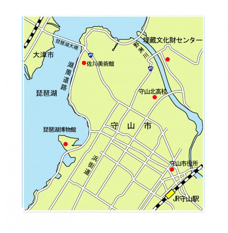 地図：埋蔵文化財センター案内図