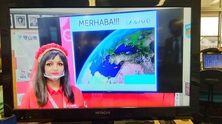 写真：校内テレビ放送