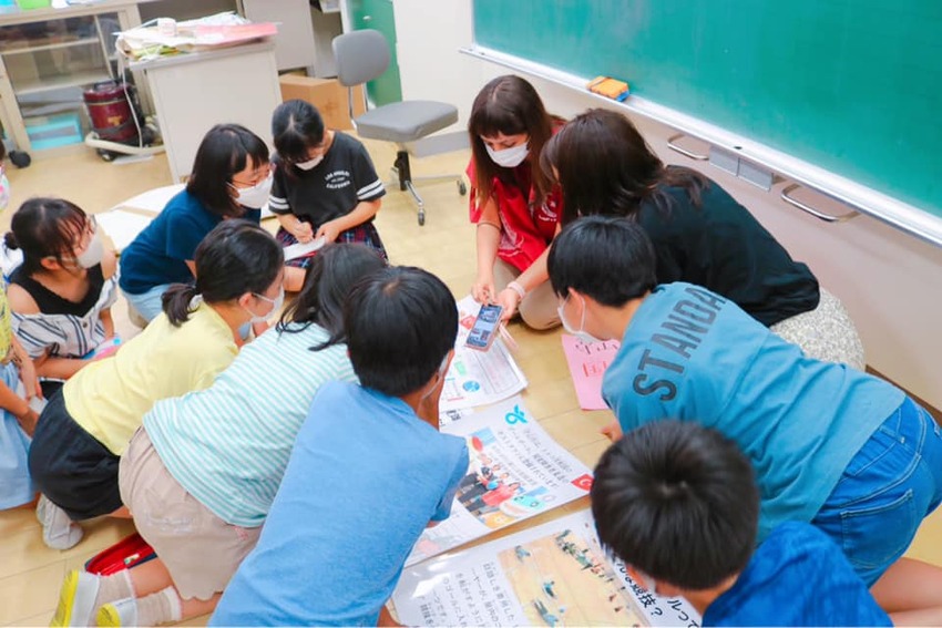 写真：守山小学校のトルコ紹介の様子