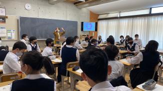 写真：守山中学校授業の様子1