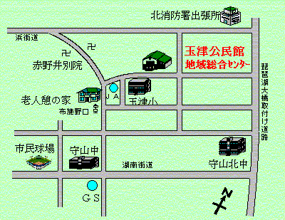 地図：玉津公民館　案内図