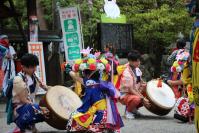 辻々で奉納された豊年踊りの写真