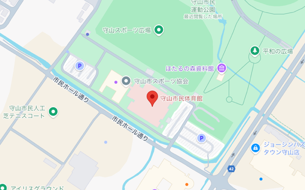 守山市民体育館　地図