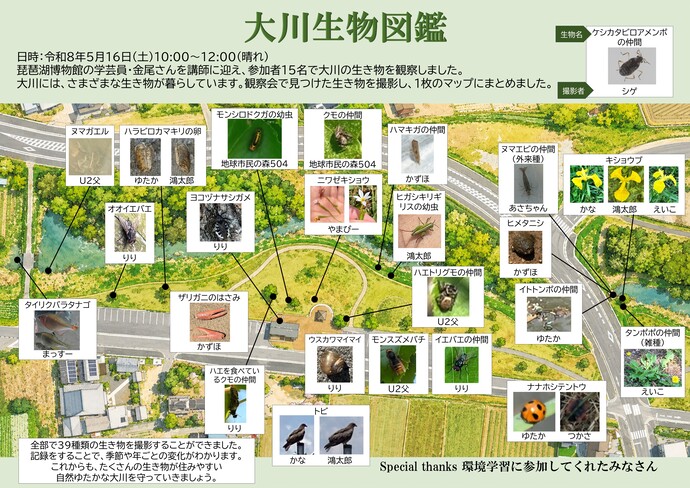 大川生物図鑑～生き物マップ～
